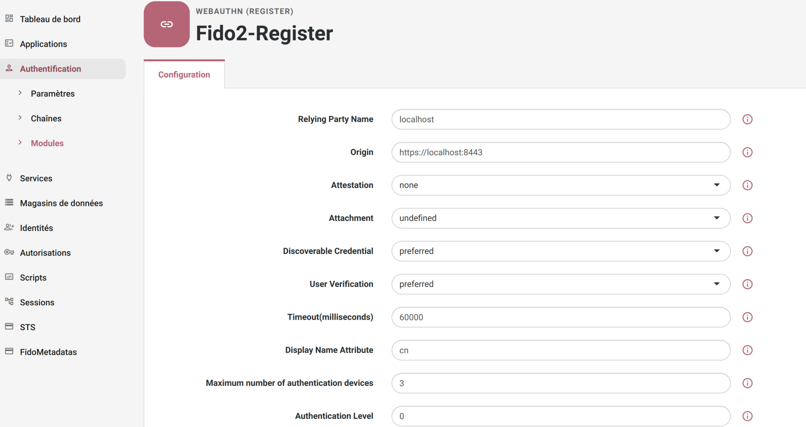 Module Register